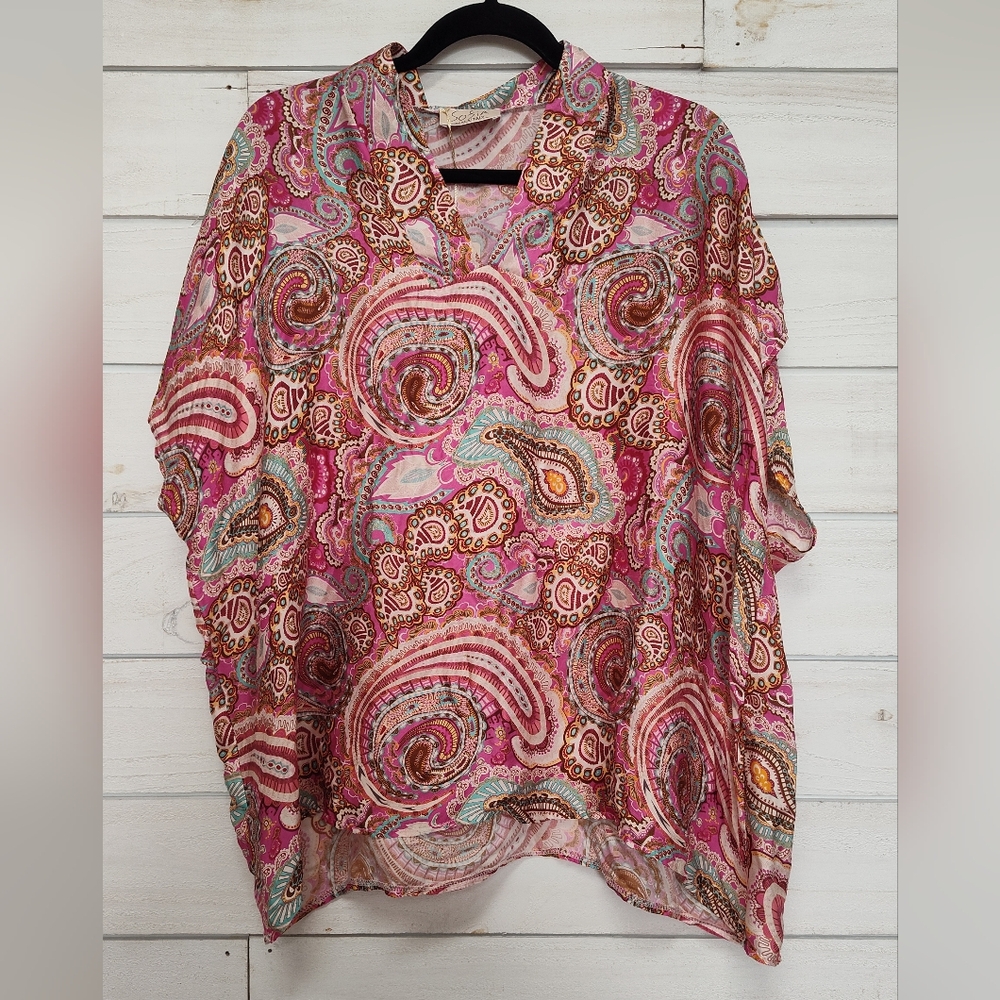 Sofia Paisley Print Women's Top